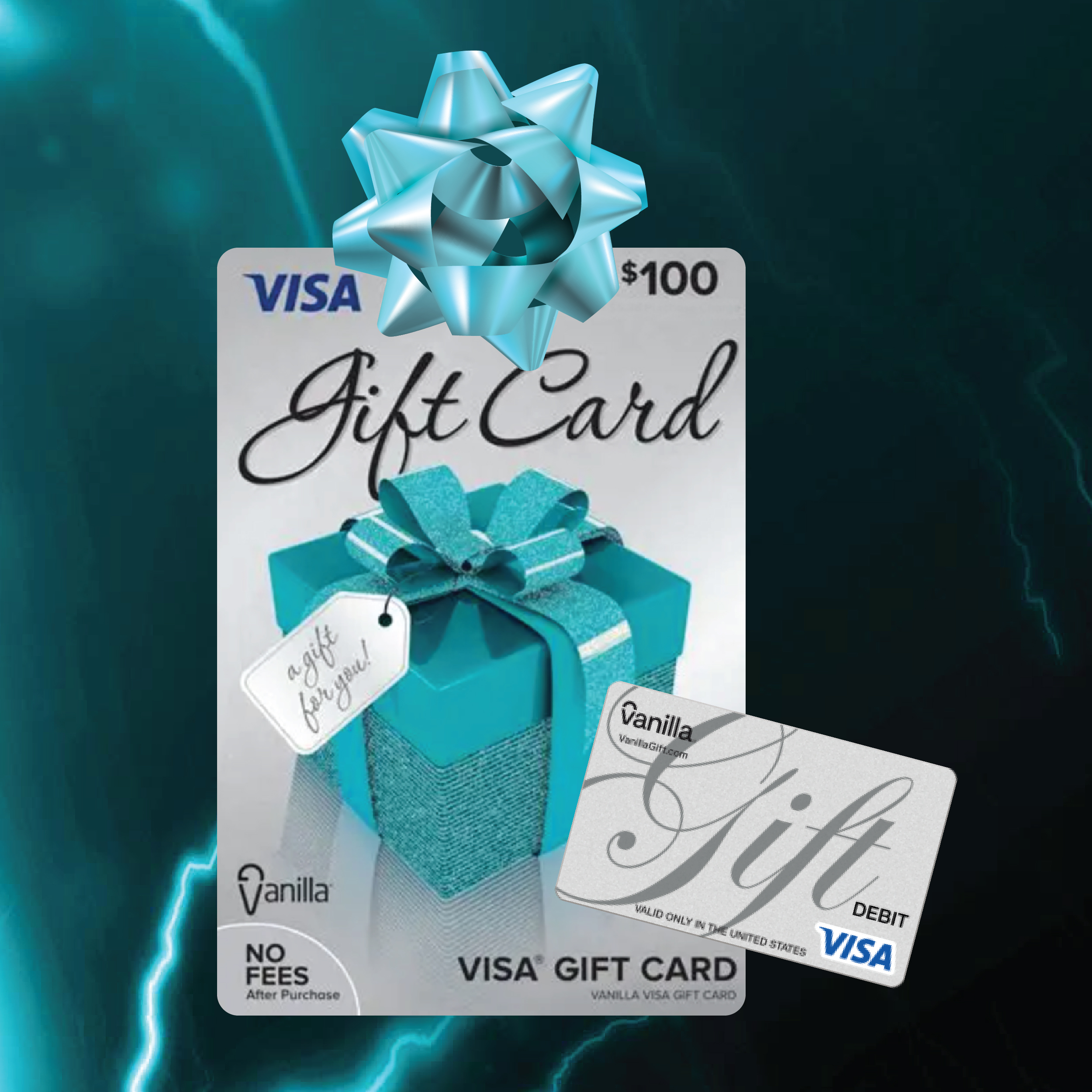 $100 Visa gift card image
